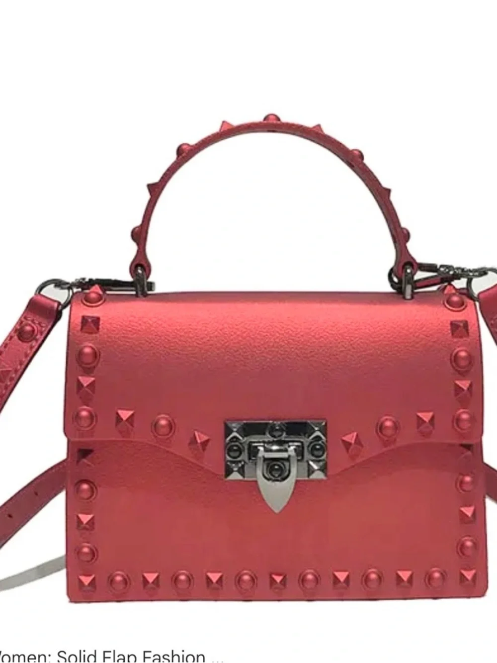 Gorgeous Red vegan leather bag - Picture 2 of 3